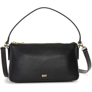 DKNY Women's Demi Bag Crossbody, Black/Gold