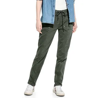 CECIL Damen B377592 Gestreifte Hose, cool Khaki, XXL x 28L