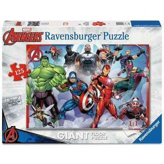Ravensburger Kinderpuzzle 05643 - Starke Avengers großes Bodenpuzzle mit 125 Puzzleteilen, für Puzzle-Freunde und Marvel-Fans ab 6 Jahren