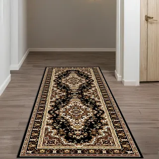 MY HOME »Oriental, Made in Belgium« rechteckig 7 mm Höhe Läufer, Brücke, Kurzflor, Orient-Optik, mit Bordüre, gewebt,