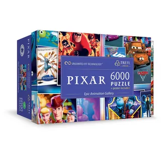 Trefl Prime - Puzzle UFT: Disney Pixar, Epic Animation Gallery - 6000 Elemente, Großes Spiel, Dickster Karton, für Erwachsene und Kinder ab 12 Jahren