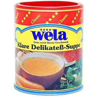 Klare Delikateß-Suppe Classic - Wela 1/1 Dose