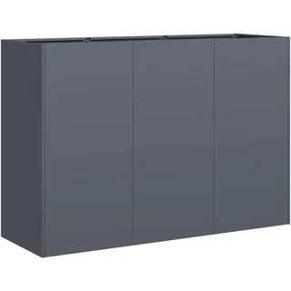 vidaXL Pflanzkübel Anthrazit 120x40x80 cm Kaltgewalzter Stahl