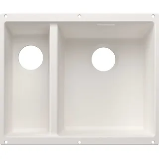 SUBLINE 340/160-U für Farbige Komponenten Einbauspüle SILGRANIT weiß ab 60 cm ohne Ablauffernbedienung - Weiß