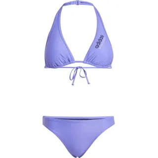 adidas Padded Sportswear Neckholder Bikini - Cobalt Blue / Dark Blue - XS