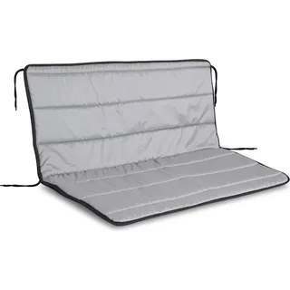 Garten Schaumstoff Kissen Set 100x50x50 cm dunkelgrau - Grau