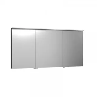 burgbad Yumo Spiegelschrank mit horizontaler LED-Aufsatzleuchte, Breite: 1306mm, Ausführung rechts, SPIY130R
