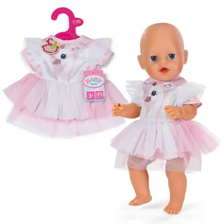 BABY BORN Puppenkleidung Kleid Schwan Rosa (43 cm)