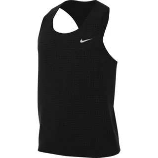 Nike Fast Dri-FIT Singlet Lauf-Tanktop Herren 010 black/reflective silv XL