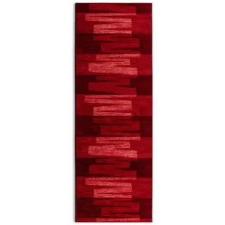 Läufer , Rot , Textil , Uni , rechteckig , 80x700 cm , pflegeleicht , Teppiche und Böden, Teppiche, Teppichläufer, Läufer