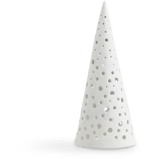 Kähler Teelichthalter hoch H19 cm Nobili Sammlerobjekt dänisches Design, Weiss