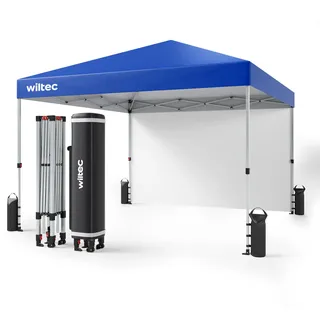 Wiltec Faltpavillon 3 x 3 m Blau