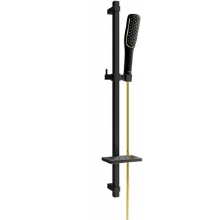 Mexen DQ49 Schiebe-Dusch-Set, Schwarz/Gold - 785494581-57