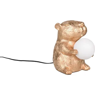 Reality Leuchten Tischleuchte CAPI gold BHT 23x25x16 cm gold Tischlampe - Gold