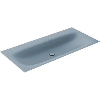 KEUCO EDITION 11 ART Einbauwaschtisch aus Stahl-Emaille, 1206x4x493mm, ohne Hahnloch, 32590531200, Farbe: Blue Satin