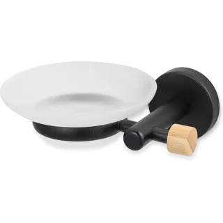 MSV Seifenschale Iana 14,8 cm x 11 cm x 5,2 cm Schwarz