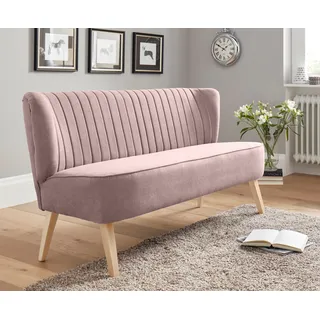Home Affaire Couch Polyester 2-Sitzer Rosa