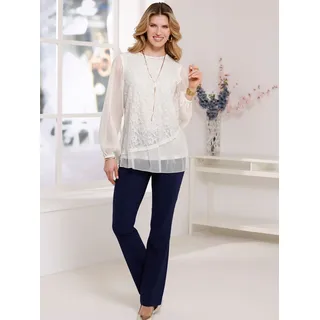 Classic Basics Spitzenbluse, beige