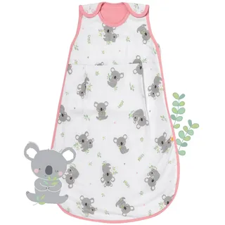 schlummersack Baby Schlafsack Neugeboren Sommer 1.0 Tog 56 cm dünn Koala | Baby Sommerschlafsack dünn |Sommer Schlafsack Baby 1 Tog | Newborn Schlafsack Baby Frühling Sommer Reißverschluss