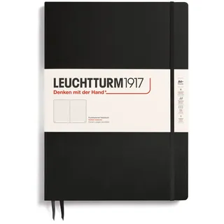 Leuchtturm LEUCHTTURM1917 321149 Notizbuch Master Slim (A4+), Hardcover, dotted, schwarz