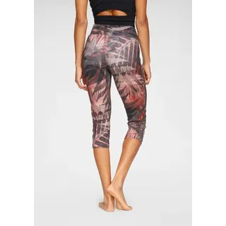 LASCANA ACTIVE Caprileggings Damen gemustert-braun Gr.XS (32/34)