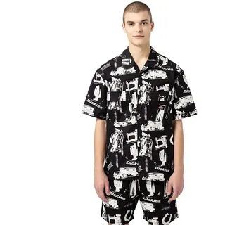 Dickies 100 All Over Print Kurzarmhemd - Black - S
