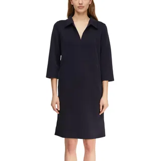 COMMA Minikleid mit Polokragen und Nahtdetails
