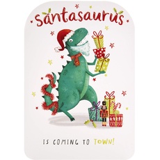 Hallmark Weihnachtskarte für Kinder, Motiv: Santasaurus Rex