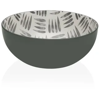 Versa Salatschüssel grau 22,5 x 9 x 22,5 cm Keramik Porzellan