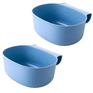 Zwei Küchenmüllbehälter, Baby-Organizer für Wickeltisch, Wickeltisch, Abfallbehälter, Abfallbehälter, Ladestation, grün (blau) - Blau