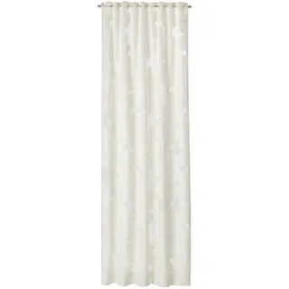 Schöner Wohnen Fertigvorhang , Creme, Weiß , Textil , Graphik , 125x250 cm , für Stange und Schiene geeignet , Heimtextilien, Vorhänge, Fertigvorhänge