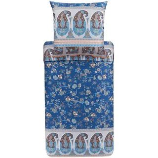 BASSETTI Genova blau 135 x 200 cm + 80 x 80 cm