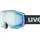 stylische verspiegelte Skibrille mit Anti-Fog-Beschichtung speziell für schmale Gesichtsformen geeignet für Damen und Herren oxid/sapphire-clear