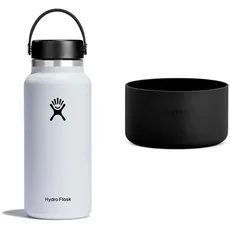 HYDRO FLASK - Trinkflasche 946ml (32oz) & Thermohülle Flex Boot aus Silikon - Schutzhülle für Trinkflasche