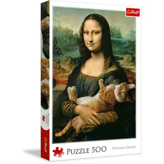 Trefl Mona Lisa mit schnurrender Katze Puzzle,