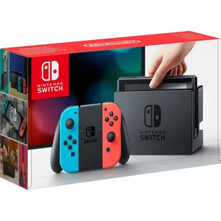 Nintendo Switch-Konsole 32 GB Neon-Rot/Neon-Blau + ohne Spiel