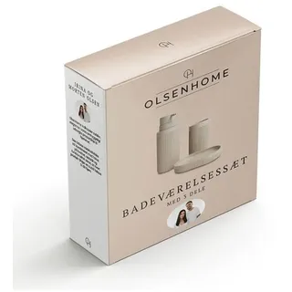 Olsen Home - Bathroom Set 3 Parts - Light Warm Grey