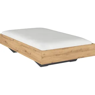 Rauch Futonbett RAUCH "Phoenix", braun (eichefarben artisan), B:125cm H:41cm L:206cm, Betten, Futonbett, ohne Kopfteil