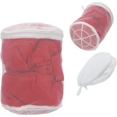 KADAX Wäschenetz, Wäschebeutel aus Polyesternetz, Wäschesäckhen mit Reißverschluss, Wäschesack für Waschmaschine, Mesh Laundry Bag ideal für Feinwäsche (1 Stück 50 x 40 cm, Weiß)
