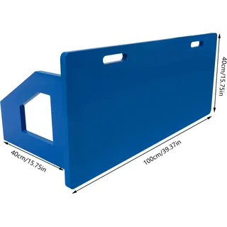 Fußball-Rückpraller, langlebiges HDPE, tragbares Design, Blau