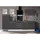 Küchenzeile Gabriel 290 cm Grau Hochglanz
