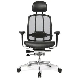 Bürodrehstuhl AluMedic Limited Wagner schwarz, Designer Peter Wagner, 70x121-135x70 cm