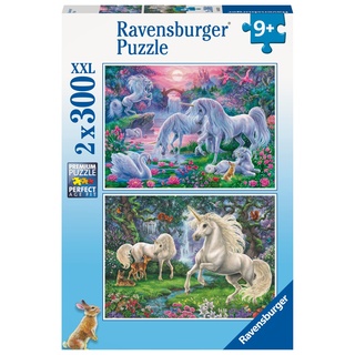 Ravensburger Puzzle 80570 - Einhörner - 2x 300 Teile Einhorn Puzzle für Kinder und Erwachsene ab 9 Jahren, Einhorn Geschenke [Exklusiv bei Amazon]