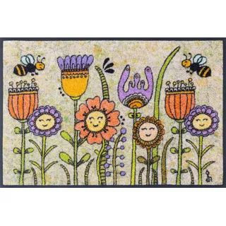 Wash+Dry Friendly Flowers 50 x 75 cm Mehrfarbig