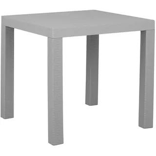 Beliani Gartentisch 80 x 80 x 76 cm Grau
