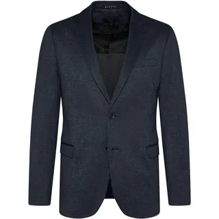 Bugatti Sakko mit feiner Struktur, blau