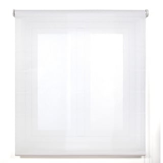 Blindecor Belmont Stoffrollo, transparent, 100 x 180 cm, Weiß