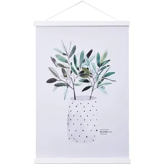Ywlake A1 Posterleiste Posterschiene Posterleisten, Magnet Magnetische Holz Poster Aufhänger Halter Rahmen Leisten Bild Bilder Bilderrahmen Bilderleiste 61x91.5 60x80 (61cm, Weiß)