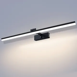 TYhogar LED Spiegelleuchte Bad 80cm 16W Spiegellampe Bad 180° drehbar Badezimmer Lampe Badlampe 3 Farbtemperatur Einstellungen Bilderleuchte IP44 Schminklicht Bildbeleuchtung wandleuchte