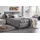 Polsterbett "Elba", grau (anthrazit), B:150cm L:210cm, Bezug Bett: Microfaser (100% Polyester) oder Strukturstoff (77% Polyester, 23% Viskose);Bonnell-Federkernmatratze: 51% Polypropylen, 39% Polyester und 10% Baumwolle;Kaltschaummatratze: 100% Polyester,